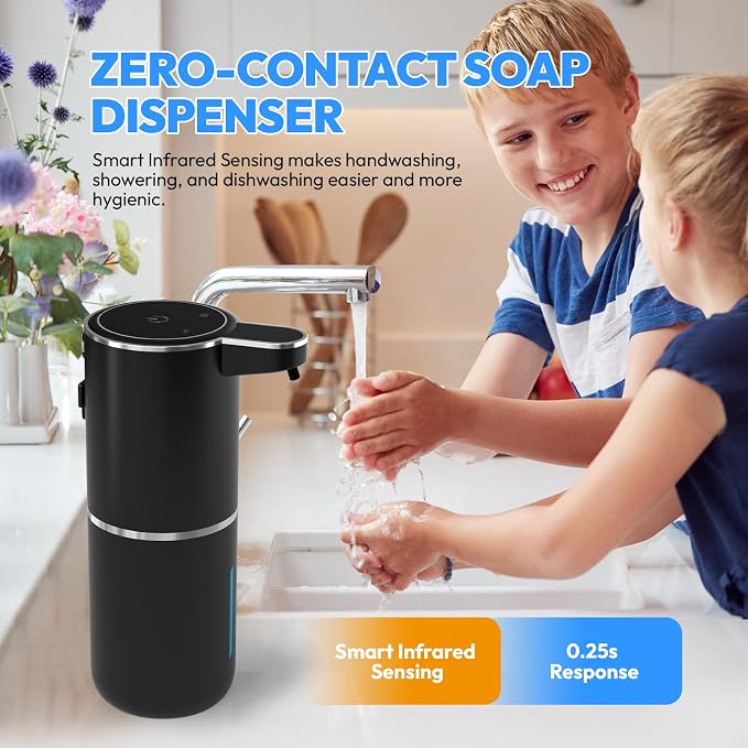 Automatic Foaming Soap Dispenser, Touchless Foam Soap Dispenser, 12.8oz - Image 7