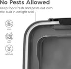 IRIS USA 30 lbs & 11 lbs Combo Airtight Dog Food Storage Container, Stackable - Image 6