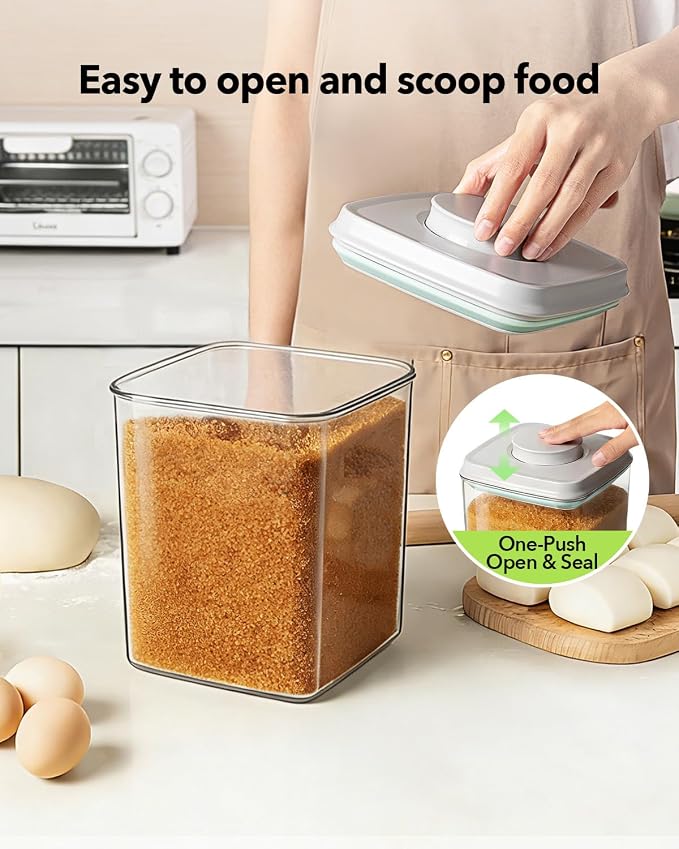 Ankou Food Storage Container Sets, 2.8 Qt + 4.2 Qt *2 Airtight Canisters - Image 2