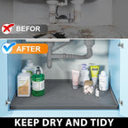 TigeJoy Under Sink Mats for Kitchen Waterproof, Leak-Proof Silicone Mat Sink - Image 5