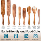 HOWHONG Wooden Spatula Spurtle Set - Image 2