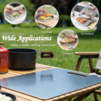 100% Pure Titanium Cutting Board Set of 3, Double-Sided Titanium Cutting Boards - Image 3