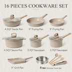 CAROTE Pots and Pans Set Non Stick, Stackable Induction Cookware, Pot and Pan - Image 2