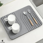 Stone Dish Drying Mat for Kitchen Counter – Diatomaceous Earth Drying Mat | - Image 5