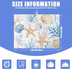 Beach Seashell Starfish Dish Drying Mat - Image 2
