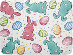 Easter Dish Drying Mat for Kitchen Counter Colorful Bunny Holiday Microfiber by Unknown