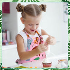 2 Pack Kids Apron, Cute Cooking Aprons, Waterproof Art Apron - Image 7
