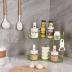 2-Tier Corner Bathroom Organizer Countertop - Image 3