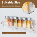Transparent Acrylic Adhesive Spice Rack - Image 2