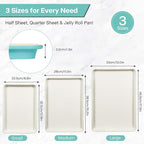 3-Pack Blue Ceramic-Coating Baking Sheet Pans, PFOA/PFOS/PTFE-Free Nonstick - Image 8