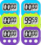 ZILLEEN 6 Pack Kitchen Timers for Cooking Digital Classroom Timers for Kids by ZILLEEN