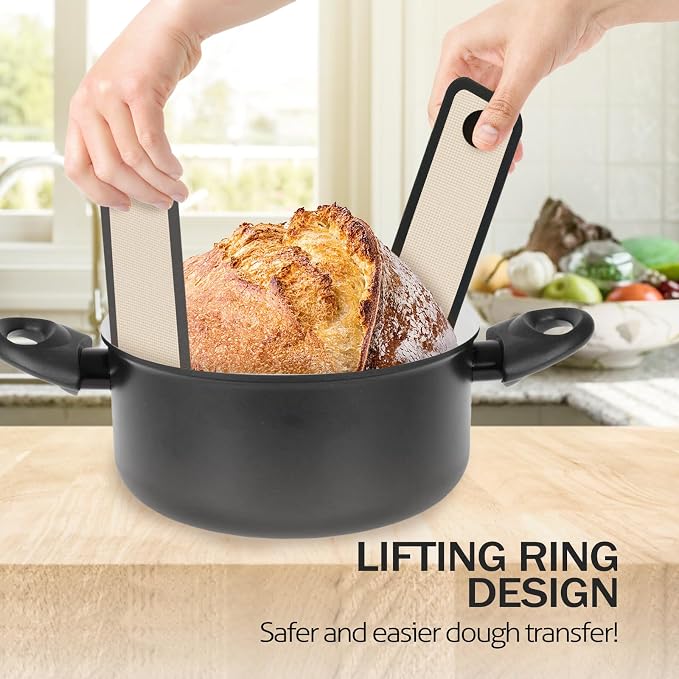 Silicone Bread Sling for Dutch Oven, Easy Transfer Sourdough - Image 6