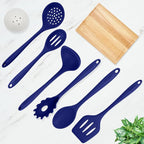 Culinary Couture Blue Silicone Kitchen Utensils Set of 6, Non-Stick - Image 7