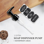 Amolliar Plastic Mason Jar Soap Dispenser - Image 3
