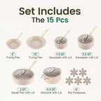 Chef Power Ceramic Cookware Sets, Cookware Set - Image 2