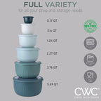 COOK WITH COLOR Prep Bowls with Lids- Wide and Deep Nesting Plastic Small - Image 3