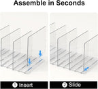 SortNStore Bag Purse Organizer Accessories: 2-Dividers Plastic Clutch Dividers - Image 7