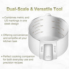 2PCS 3/4Cup Single Measuring Cup, Etched Inner Scale Stainless Steel Measure - Image 4