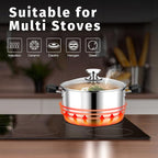 6 Quart 3-Ply Cooking Stock Pot - Image 7