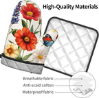 Cute Oven Mitts and Pot Holders Sets Poppy Daisy Flowers Kitchen Gloves - Image 9