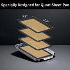 Small Silicone Baking Mats, 11-4/5x8-1/4 Inch Quarter Sheet Size, Non Stick - Image 2