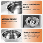 BEWOS Mixing Bowls with Lids Set - Image 5