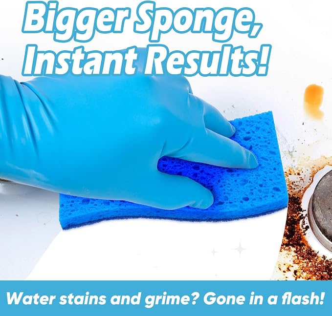 AIDEA XL Scrub Sponges Non-Scratch 24Count, Extra Large Sponges Kitchen - Image 3
