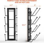 Cisily 8 Layers of Adjustable Pot Lid Organizer Rack - Image 2
