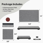 4PCS Water Absorbing Sponge Holder Diatomite Stone Sink Tray Mat, Quick Drying - Image 2