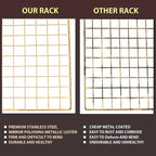 BRIOUT Cooling Rack for Baking, 16x10 Inches Baking Rack, Thick Wire Cookie - Image 4