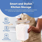 Chef's Path Extra Large Tall Airtight Food Storage Containers, Airtight Food - Image 5