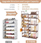 ROJASOP Shoe Rack Organizer, 8-Tier Metal Shoe Rack - Image 4
