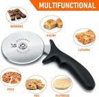 MSY BIGSUNNY Pro Pizza Cutter, Stainless Steel Pizza Cutter Wheel, - Image 5