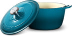 ROSSALLINI Signature Enameled Cast Iron Dutch Oven, Non-Stick Serving Pot - Image 4