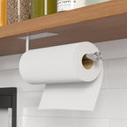 Paper Towel Holder Under Cabinet, Self-Adhesive, No Drilling, Stainless Steel - Image 2