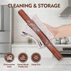 17 Inch French Rolling Pin, Wooden Dough Roller - Image 8
