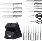 McCook® Knife Sets, German Stainless Steel Kitchen Knives Block Set - Image 2