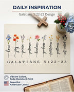 2 Pack Fruit of the Spirit Dish Drying Mats, Non-Slip Backing, Galatians - Image 3