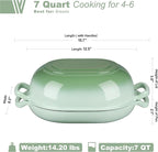VORRINGARD Enameled Cast Iron Sourdough Bread Oven, Dutch Oven, Loaf Cast Iron - Image 2