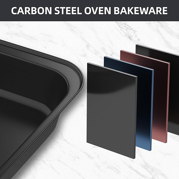 CasaCulina Baking Pans Set, 5-Piece Nonstick Bakeware Sets - Image 3