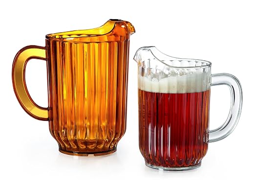 G.E.T. P-3032-1-CL-EC BPA-Free Break-Resistant Restaurant Style Plastic Pitcher - Image 5
