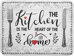 White Kitchen Dish Drying Mat 18x24 Inch Knife Fork Dish Drainer Rack Mats by Giwawa