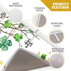 Giwawa St Patrick Dish Drying Mat Large Lucky Clover Tree Shamrock Dish Drainer - Image 4
