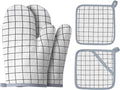 Oven Mitts and Potholders BBQ Gloves-Oven Mitts and Pot Holders by Win+Change