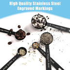 Stainless Steel Measuring Spoons Set of 5, Metal Measuring Cups - Image 2
