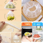 300 Pcs Reusable Elastic Food Covers –Stretchable Bowl & Plate Covers - Image 4