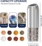 CIRCLE JOY Gravity Electric Salt and Pepper Grinder Set, Battery Powered - Image 3