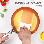 MICHELANGELO Sauce Pan with Lid, Ultra Nonstick 3 Qt Saucepan with Lid - Image 4