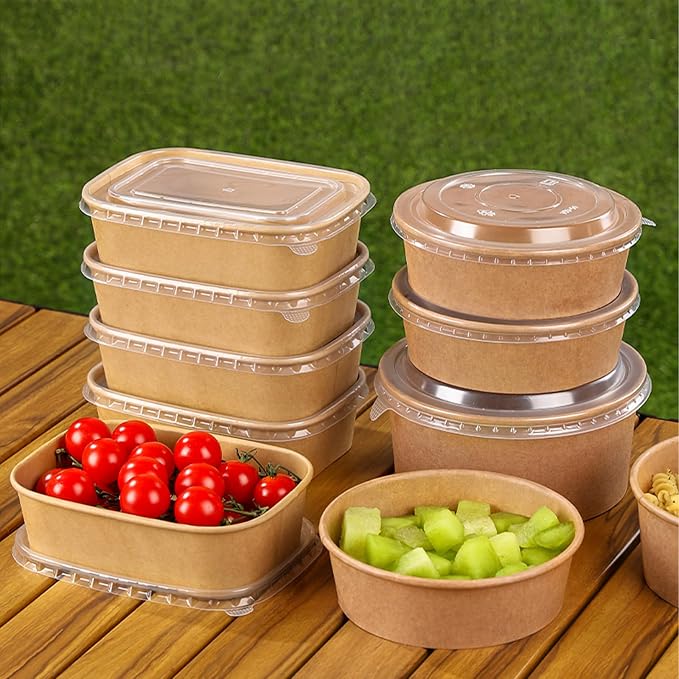 50-Pack 19oz Disposable Kraft Paper Bowls - Image 9