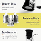X Home Rotary Cheese Grater for Kitchen, Shredder - Image 6